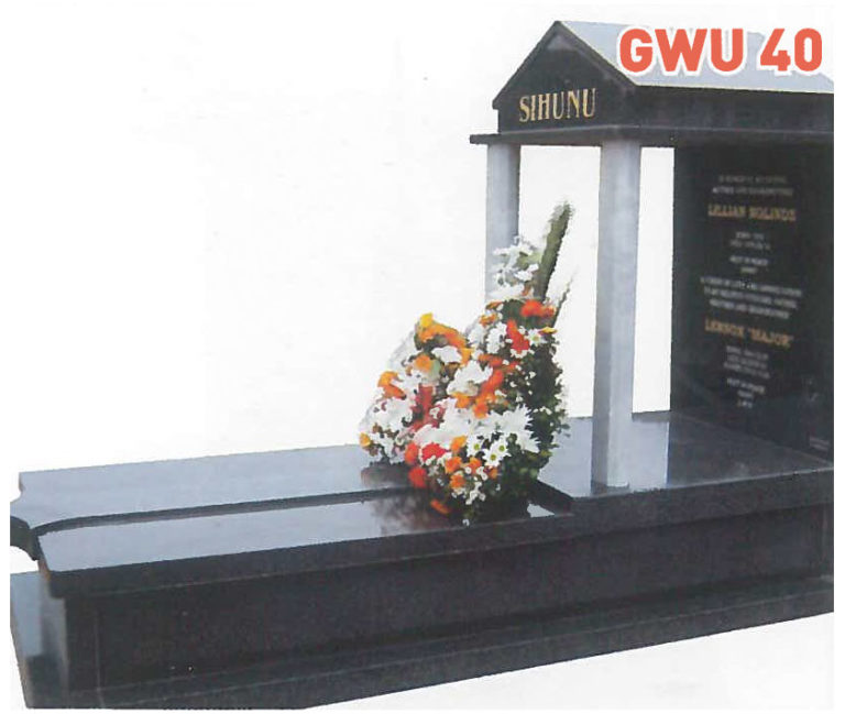GWU 40 Tombstone | Jeudfra Funeral Services in Upington