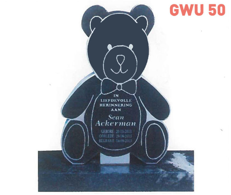 GWU 50 Tombstone | Jeudfra Funeral Services in Upington